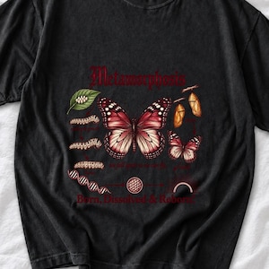 Gothic Metamorphosis Butterfly Comfort Colors Shirt product mockup, image 1