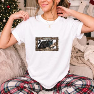 Become Ungovernable Black Cat Ornate Gothic Comfort Colors Shirt product mockup, image 12