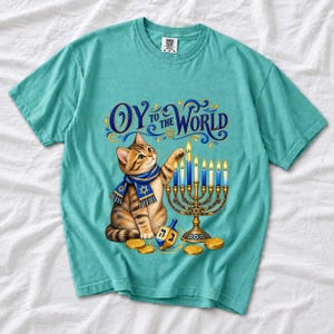 Кот и менора «Oy to the World»