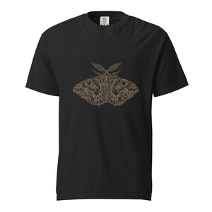 Moth Shirt, Retro Moth Specimen Tee, Comfort Colors Moth T-shirt, Dark Academia Moth Shirt, Entomology Moth Tee Gift image 2