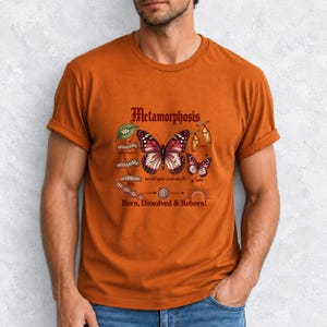 Gothic Metamorphosis Butterfly Comfort Colors Shirt product mockup, image 16