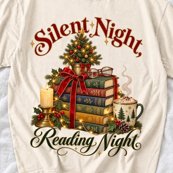 Silent Night Reading Night Shirt by AeroBeloved
