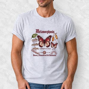Gothic Metamorphosis Butterfly Comfort Colors Shirt product mockup, image 17