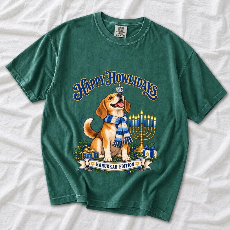 Собака «Happy Howlidays — Hanukkah Edition»