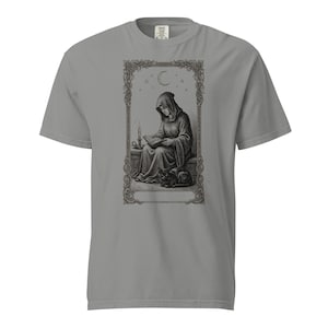 Tarot Card Shirt, The Reader Tarot Tee, Comfort Colors Bookish Tarot T-shirt, Witchy Tarot Card Shirt, Introvert Tarot Tee image 1