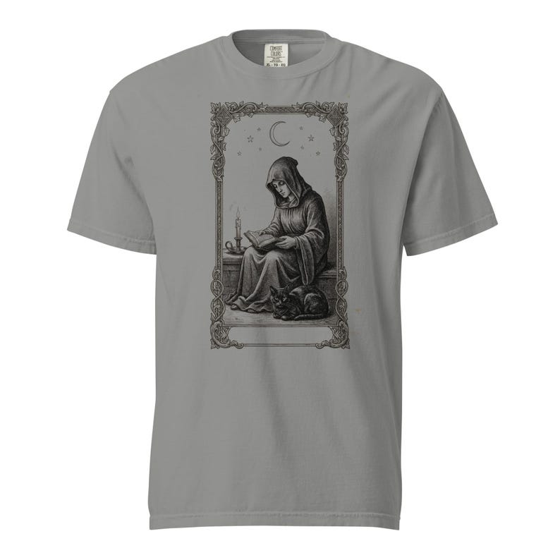 Tarot Card Shirt, The Reader Tarot Tee, Comfort Colors Bookish Tarot T-shirt, Witchy Tarot Card Shirt, Introvert Tarot Tee image 1