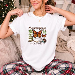Metamorphosis Monarch Butterfly Comfort Colors Shirt product mockup, image 12