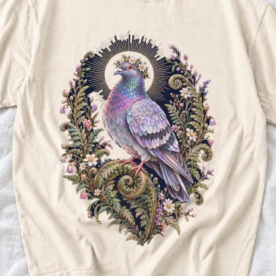 Pigeon Daisy Crown Shirt by AeroBeloved