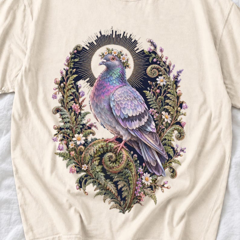 Pigeon Daisy Crown Shirt by AeroBeloved