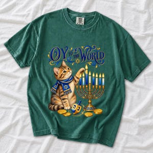 Кот и менора «Oy to the World»