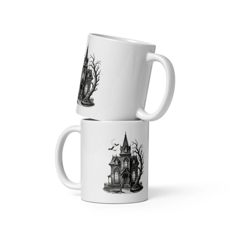 Haunted Gothic Mansion Mug by AeroBeloved