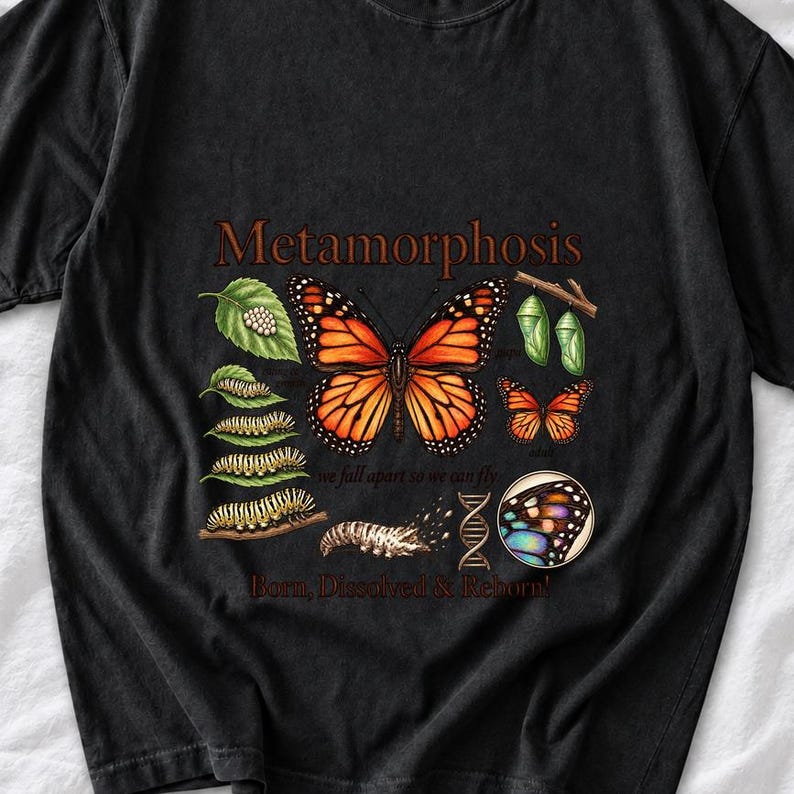 Metamorphosis Monarch Butterfly Shirt by AeroBeloved