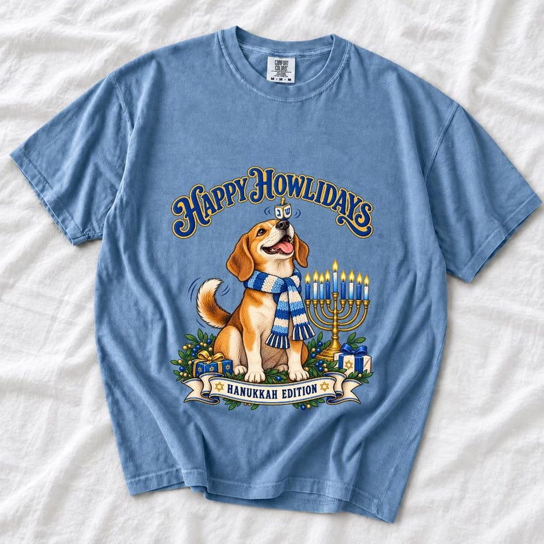 Собака «Happy Howlidays — Hanukkah Edition»