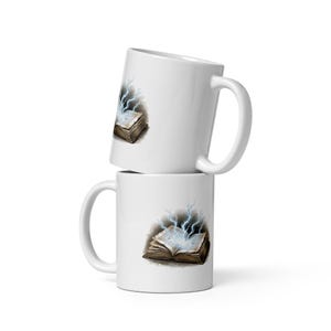 Spellbook Mug, Magic Spellbook Coffee Mug, Witchy Grimoire Cup, Dark Academia Spellbook Mug, Fantasy Magic Book Mug Gift image 1