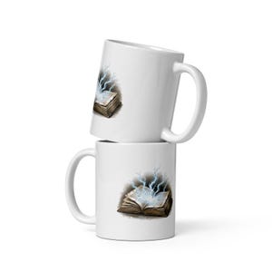 Spellbook Mug, Magic Spellbook Coffee Mug, Witchy Grimoire Cup, Dark Academia Spellbook Mug, Fantasy Magic Book Mug Gift image 2