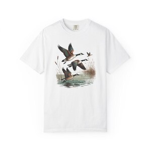 Comfort Colors Canada Goose Shirt, Retro Wild Geese Tee, Geese Pond Winter T-shirt, Waterfowl Hunting Shirt Gift, Goose Lover Tee — Printify product mockup