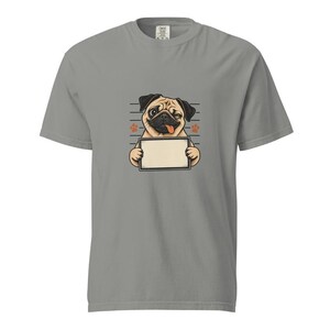 T-shirt met gepersonaliseerde huisdierfoto, T-shirt met honden- of kattenportret, Comfort Colors T-shirt met huisdierfoto, grappig T-shirt voor dierenliefhebbers afbeelding 2