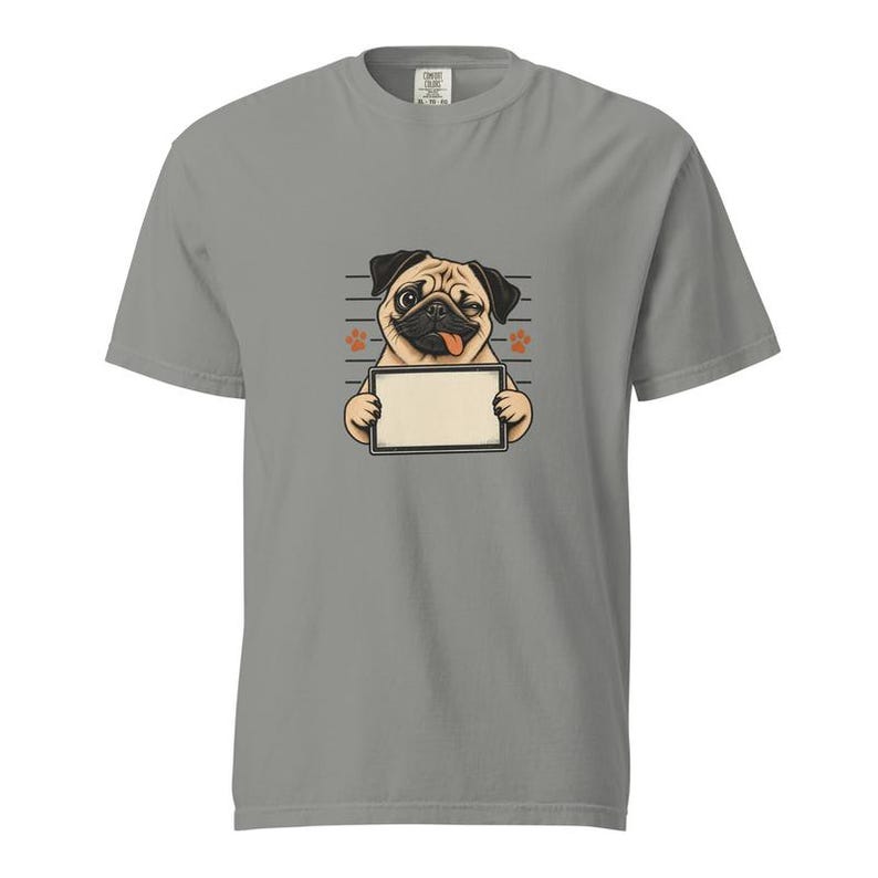 T-shirt met gepersonaliseerde huisdierfoto, T-shirt met honden- of kattenportret, Comfort Colors T-shirt met huisdierfoto, grappig T-shirt voor dierenliefhebbers afbeelding 2