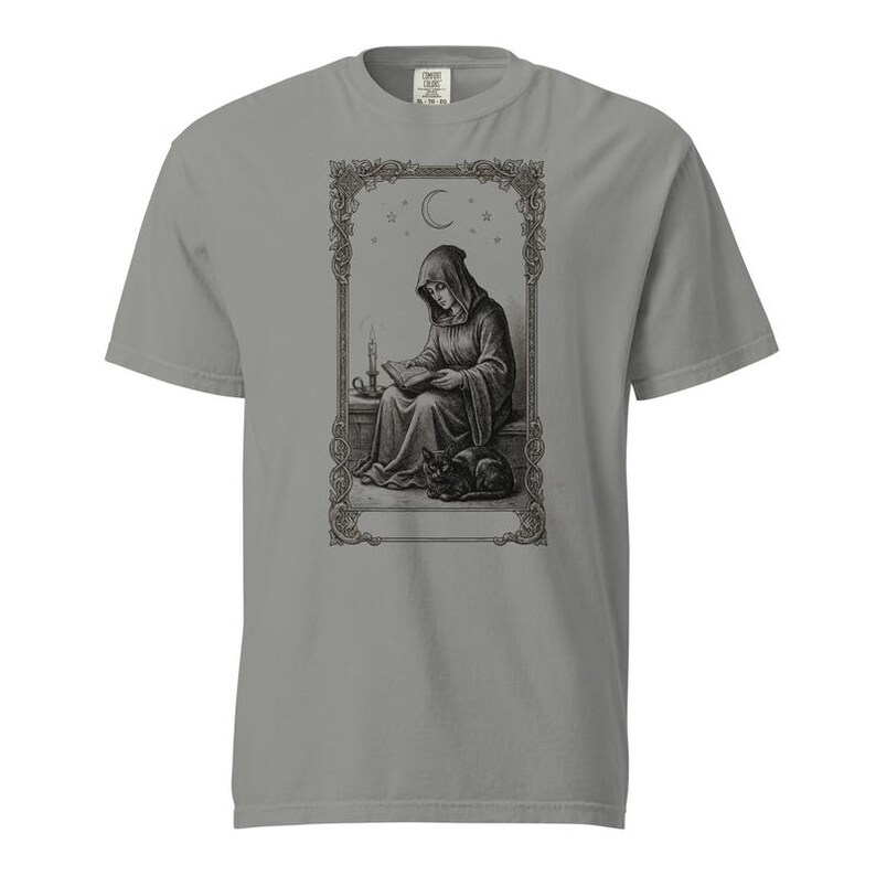 Tarot Card Shirt, The Reader Tarot Tee, Comfort Colors Bookish Tarot T-shirt, Witchy Tarot Card Shirt, Introvert Tarot Tee image 2