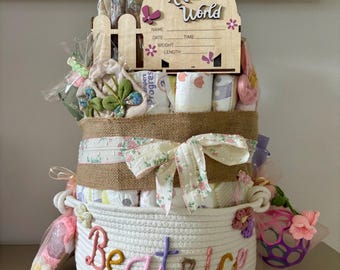 Tarta de pañales personalizada