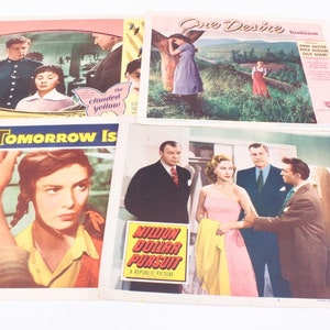 Movie Theater Lobby Card Collection Advertising Featured Films 1950’s