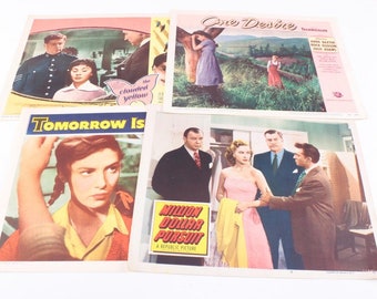 Movie Theater Lobby Card Collection Advertising Featured Films 1950’s