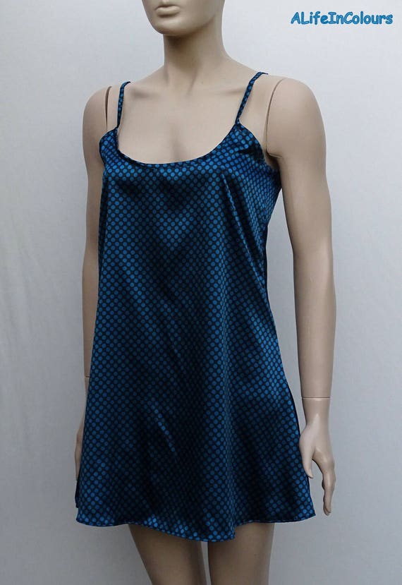 spotty slip dress