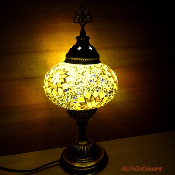 Colourful Handmade Decorative Turkish Glass Mosaic Table Lamp Bedside Bedroom Night Kid S Room