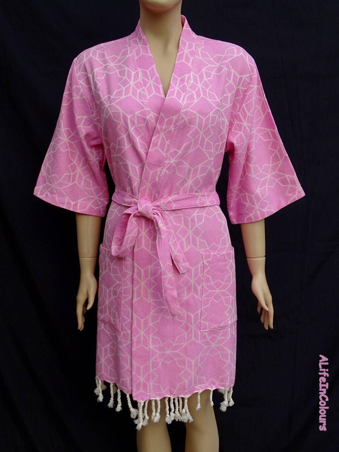 light pink colour gown