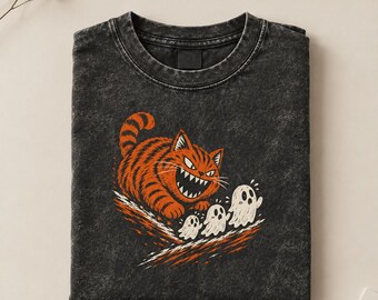 Spöklik Halloween PNG, kattpumpa som jagar spöke PNG, Spöklik säsongsboo PNG, Halloween-spöke PNG, sött spöke, Halloween PNG