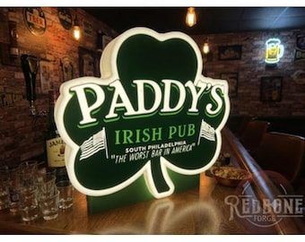 Paddy's Pub LED Light Box – "Il peggior bar d'America"