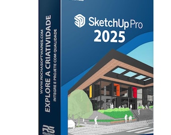 SketchUp Pro 2025 + Layout 2025 + 3D Warehouse 2025 - Perpetual Activation (1 PC) - Valid for Windows - Not compatible with Mac