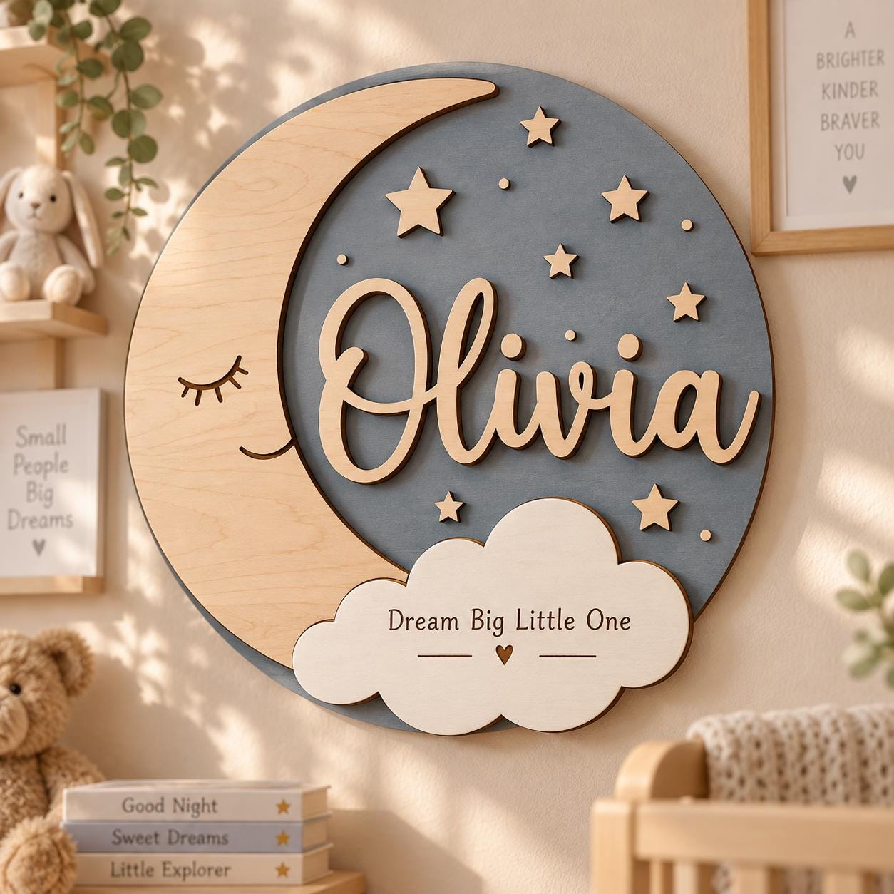 Moon Name Sign - Etsy