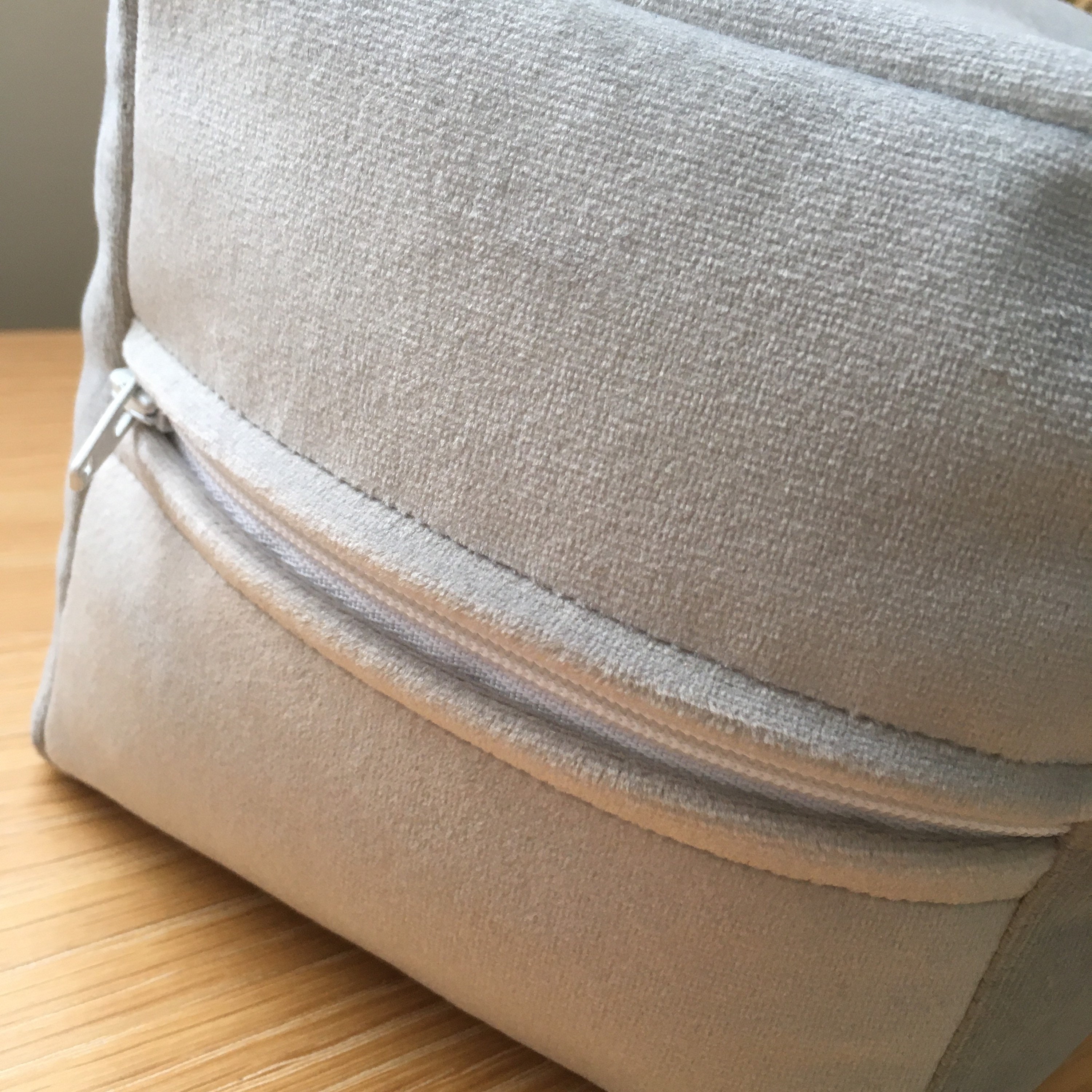 Silver Grey Velvet Door Stop Unfilled Etsy UK