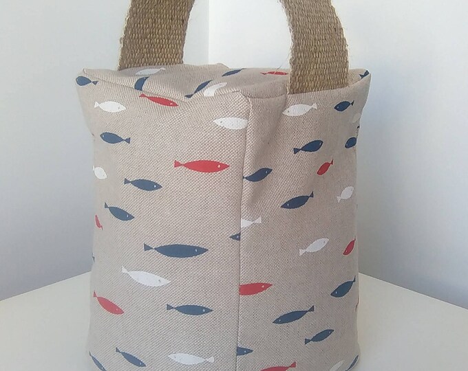 Nautical Fish Door Stop Red White Blue Unfilled Etsy