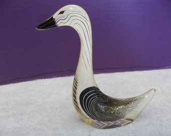 Vintage Abraham Palatnik Duck Swan Goose Lucite Acrylic Sculpture Figurine 2401