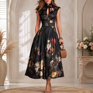 blue and white floral dress reformation silk (RRP £378) front detail above a Emerald Green Satin Prom Size | Runs one size small, we suggest sizing up:4 Elegant Long Sleeve Wedding Dresses