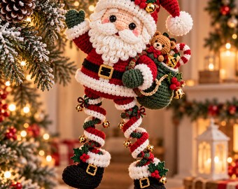 Santa Claus Crochet Pattern PDF | Christmas Amigurumi Santa Doll | Holiday Plush Toy Crochet Pattern | Xmas Decor | Digital Download