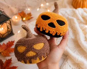 Crochet Pumpkin Amigurumi Pattern | Halloween Fall Decor (PDF Download)