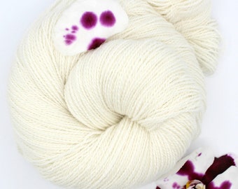 Lace Weight Yarn, Handspun 100% Merino Wool, 830 yards of All Natural 2ply yarn