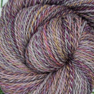 DK weight Handspun Yarn, “Ghosting” in Polwarth with 225 yards of Gradient yarn