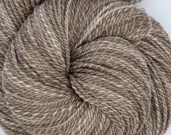 DK weight Handspun Yarn, “Turtle Dove” in Superfine Merino Wool with 220 yards
