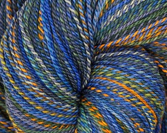 DK Weight Handspun Yarn, “Oceana” Merino Wool, 440 yards of a 2 ply Gradient Yarn