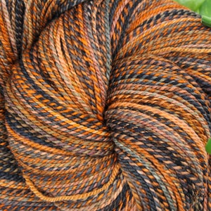 DK Weight Handspun Yarn, “Grecian Pottery” Rambouillet Wool,  300 yards of a 2 ply Gradient Yarn