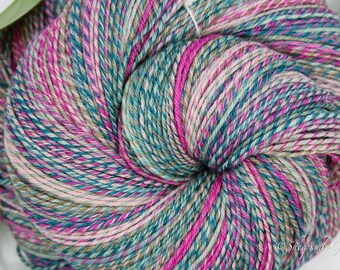 Sport Weight Yarn, Handspun Corriedale Wool, 464 yards of a 4 ply Gradient Yarn