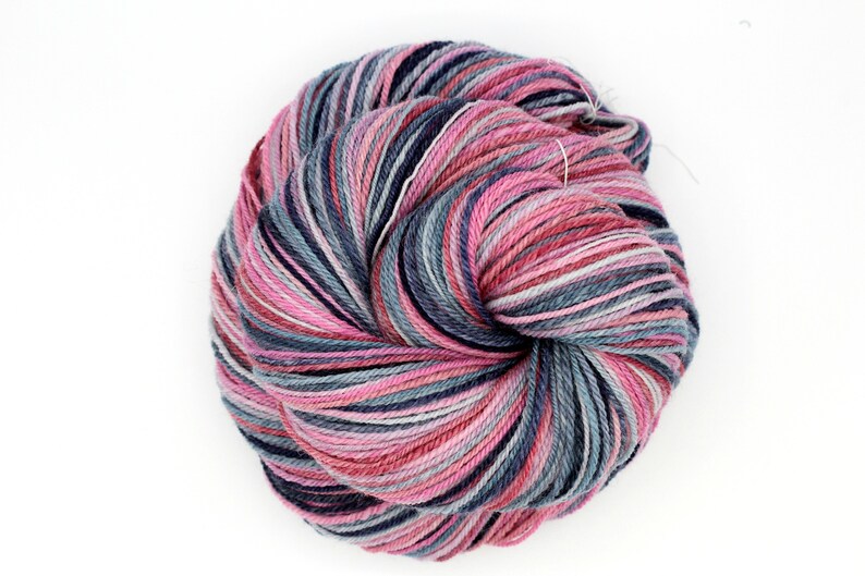 Sport Weight Yarn, Handspun Falkland Merino, 310 Yards of a 3 Ply Self