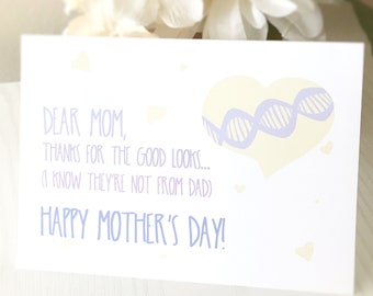 Mother's Day Card // Thanks for the Good Looks // Funny Mother's Day Card // Cheeky Card for Mom // Sarcastic Cards // Mom Humor