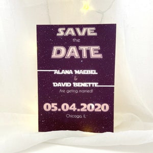 Sci-Fi Wedding Save the Date: Empire Movie Theme (Digital Invitation)