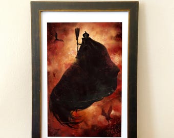 No Good Deed // Impresión artística de un fan malvado // Arte de retrato de Elphaba