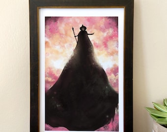 Desafiando la gravedad // Impresión artística de Wicked // Retrato de Elphaba